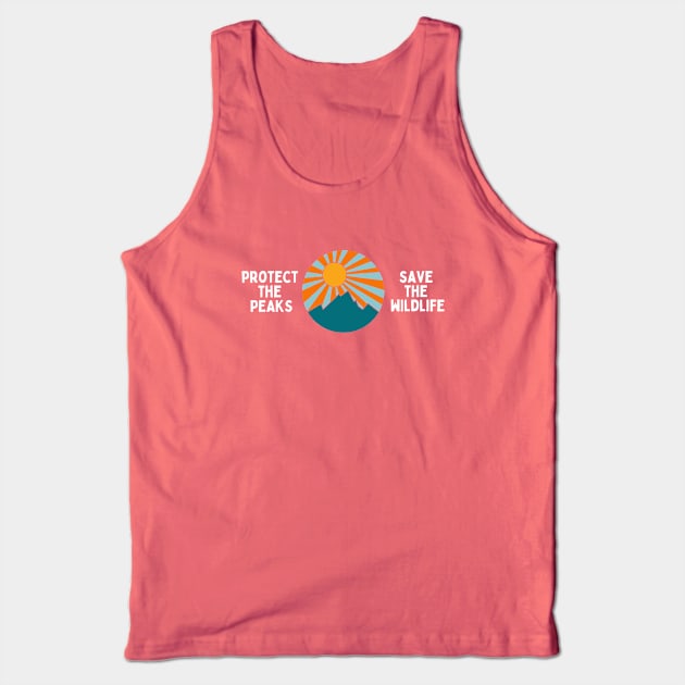 Protect the Peaks Save the Wildlife Tank Top by High Altitude